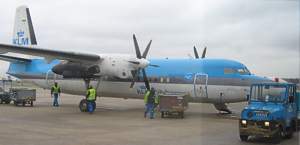 KLM Focker 50 at Amsterdam March 2005