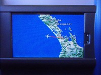Air Lan Chile A340 business class Moving Map Oct 2009