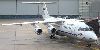 BAE-146 at Dusseldorf Dec 2004