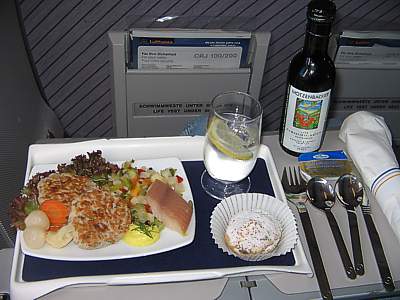 Lufthansa Dinner CGN-LHR Aug 2005