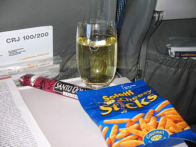 Lufthansa Dinner CGN-LHR Fed 2005