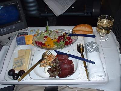 Lufthansa Dinner FRA-BKK Sept 2003