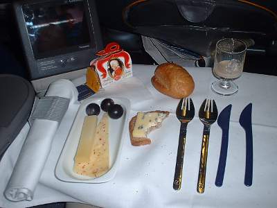 Lufthansa Dinner FRA-BKK Sept 2003