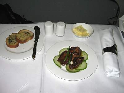Lufthansa Dinner FRA-HKG Dec 2007