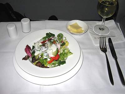 Lufthansa Dinner FRA-HKG Dec 2007