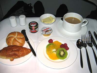 Lufthansa Dinner FRA-HKG Dec 2007