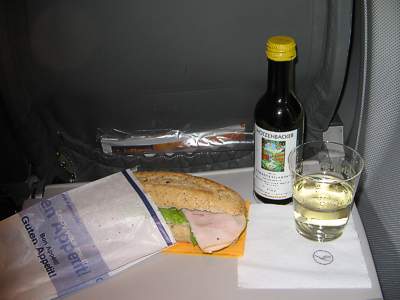 Lufthansa Dinner LHR-CGN Nov 2004