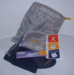 Lufthansa seatback goodies Sept 2003