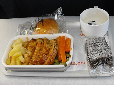 Malta to LHR Economy Class Food May 2009