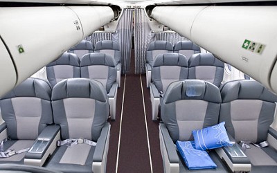 New Iberia Business Class cabin