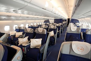 Lufthansa A380 business class seats
