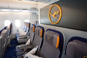 Lufthansa A380 economy class seats