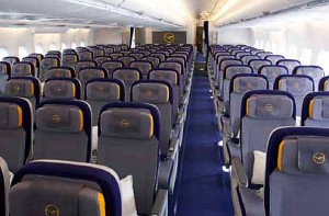 Lufthansa A380 economy class seats