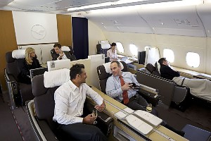 Lufthansa A380 First Class cabin