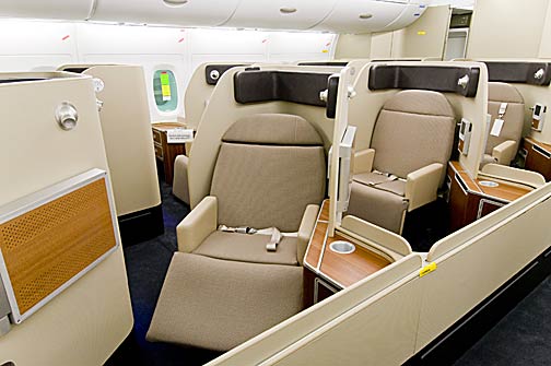 Qantas A380 First Class seats & cabin