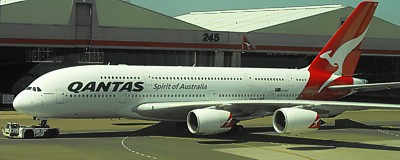 Qantas A380 in Sydney