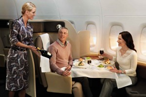 Qantas A380 First Class seats & cabin