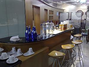 Athens Olympic Airways business class lounge July 2008