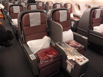 Qantas Airbus A380 First Class seat November 2011