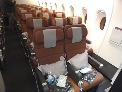 Qantas Airbus A380 First Class seat November 2011