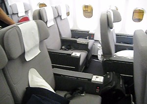 Qantas A330-200 domestic business class June 2010