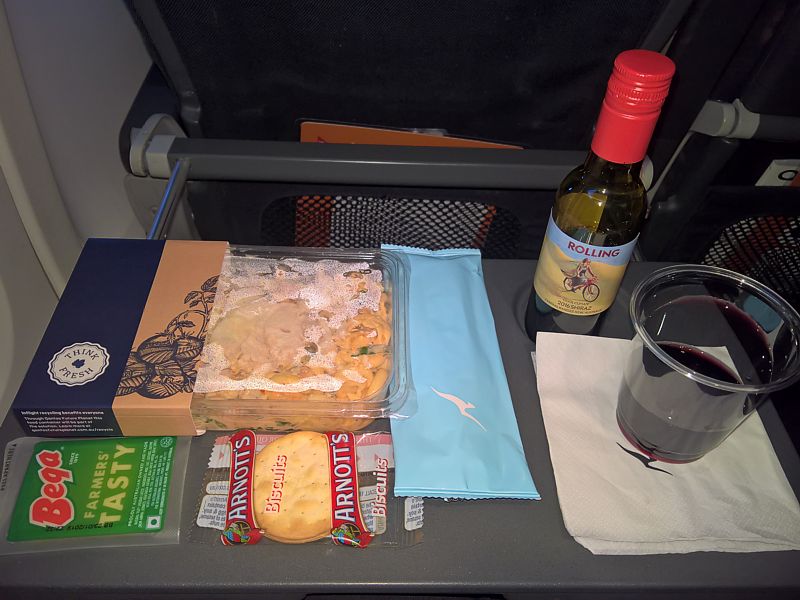 Qantas inflight meal SYD-PERTH June 2018