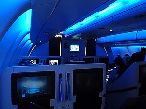 Qatar Airways Mood lighting