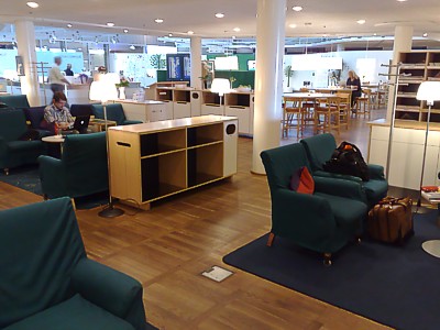 Business class Copenhagen SAS Business Lounge Sept 2009