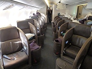 Air New Zealand Boeing 777 Business Class seat 12K