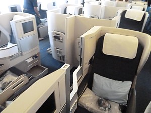 British Airways Boeing 777 Business Class seat 12K