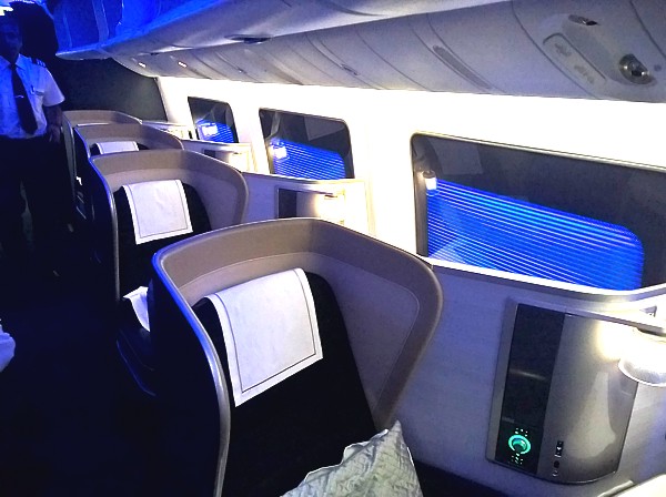 British Airways Boeing 777 Business Class seat 2A