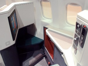 Cathay Pacific A330 Business Class seat 12K