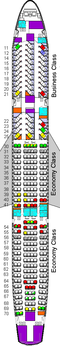 A333 Jet Seating Chart