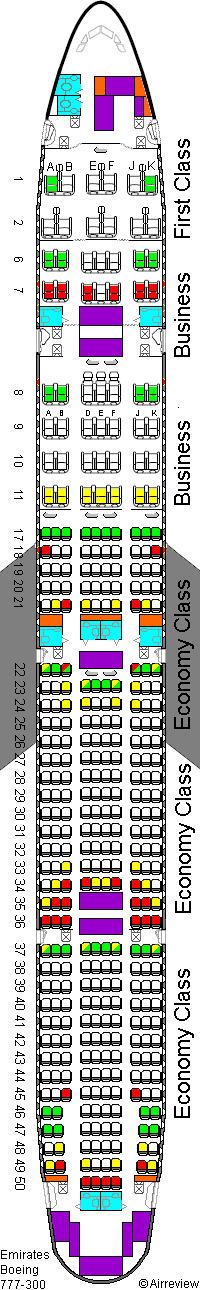 B77w Seating Chart