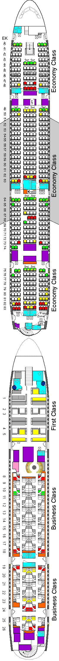 Lufthansa Flight 415 Seating Chart