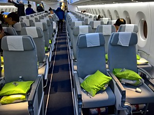 Finnair A350 Economy Class seat 61K