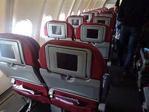 Qantas Airbus A350 Economy Class bulkhead seat 41A