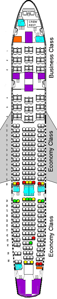 Klm Airbus A330 200 Seating Chart