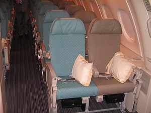 Singapore Airlines A380 Economy Class Upper Deck seat 71A