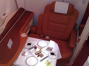 Singapore Airlines A380 First Class seat 2K