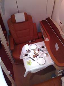 Singapore First Class seat 3A Oct 2007