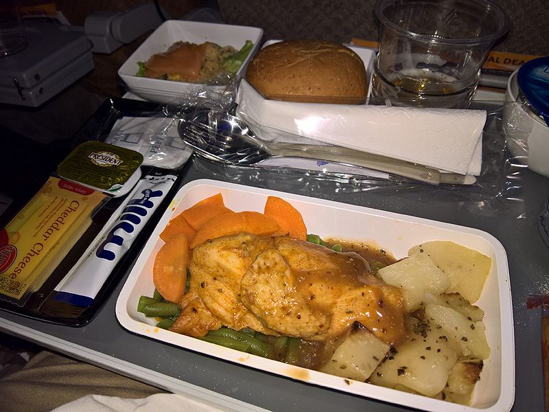 Singapore Airlines Economy Class Meal