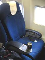 Business Class - the seat on a South African 737 Jan 2007