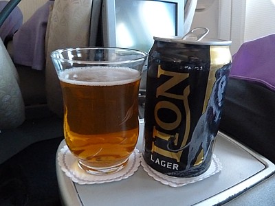 Lion Beer - Sri Lankan Airlines inflight beer