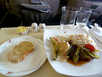 SriLankan Airlines inflight meals SIN-CMB July 2010