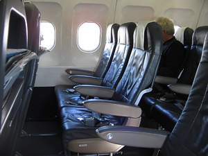 Swiss BAE 146 business seat July 2006