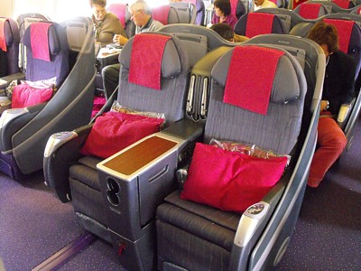 Thai Airways A340 Business Class Seats July 2010