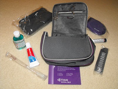 Thai Airways Business Class Amenity Kit Wash Bag July 2010