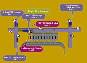 Bangkok lounge location map Jan 2007