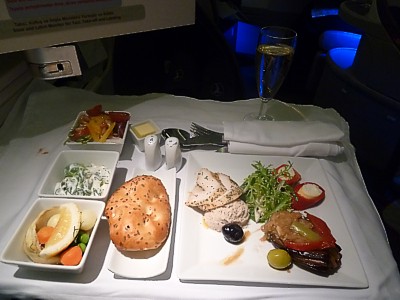 Turkish Airlines Food IST-HKG in Biz June 2011